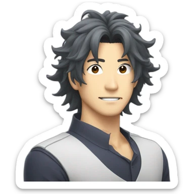 Mr aizawa (dans mha) avec des cheveux court sticker