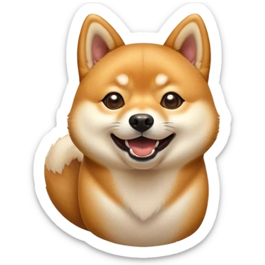 Cinematic Comical Shiba Inu Portrait Emoji, Head tilted dramatically with an exaggeratedly amused or surprised expression, featuring a striking fur with a creamy underbelly, wide, expressive brown eyes filled with exaggerated disbelief, Simplified yet hilariously expressive features, highly detailed, glowing with a slightly sassy glow, high shine, dramatic yet playful, stylized with an air of cheeky defiance, bright and endearing, soft glowing outline, capturing the essence of a spirited and over-the-top companion, so meme-worthy it feels like it could side-eye its way into internet fame instantly! sticker