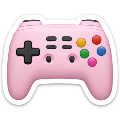 light pink gaming console sticker