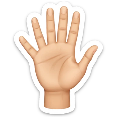 YVL hand sign sticker