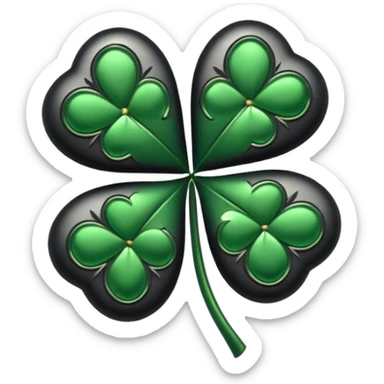 make the 5 leaf clover form black clover the anime sticker