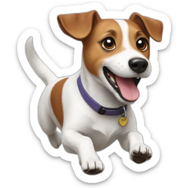 jumping-jack-russell sticker