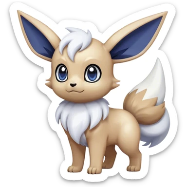 Epic Shiny Cool Cute Kawaii Eevee-Absol-Pokemon Full Body sticker