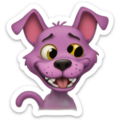 Courage the Cowardly Dog sticker