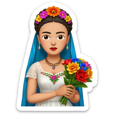 Frida Kahlo wedding sticker