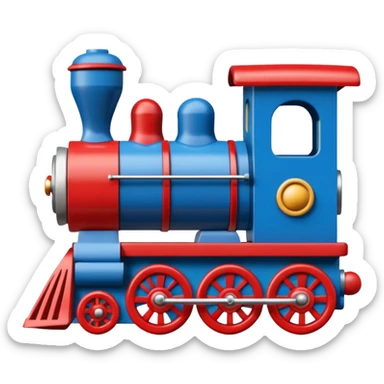 train toy made of wood only sticker
