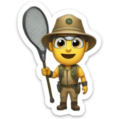 bug catcher sticker