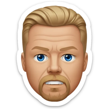 James Hetfield with blue eyes sticker