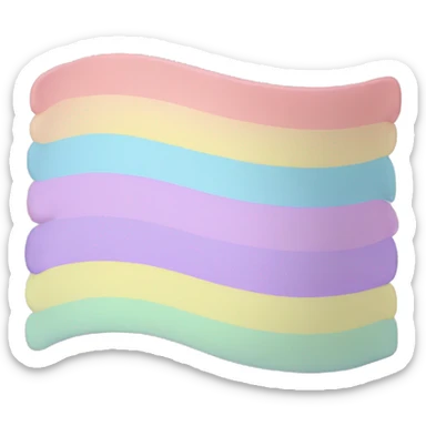 Pastel rainbow sticker