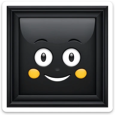 let the background be black sticker