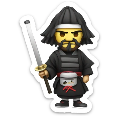 vape with samurai sticker