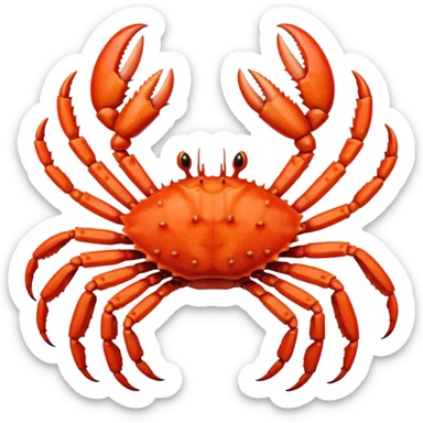 Female Alaska king crab  sticker
