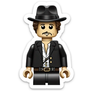 JOHNNY DEPP full body lego sticker