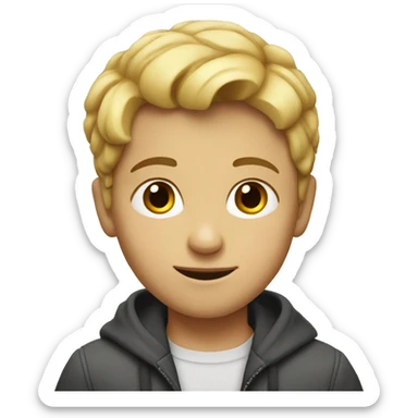 spanish boy with blond hear sticker