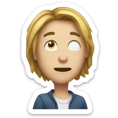 sacando el dedo de en medio  sticker