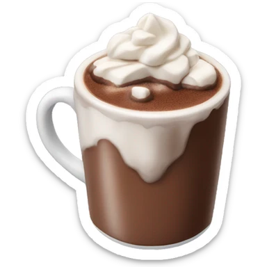 Hot chocolate sticker
