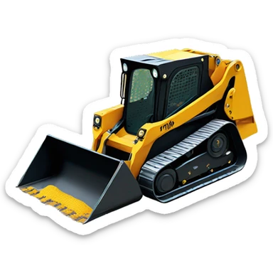 Skid steer with tracks sticker