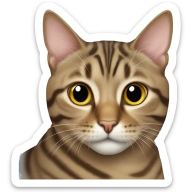 tabby cat sticker