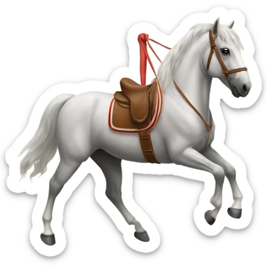 Horse doing double-dutch  sticker