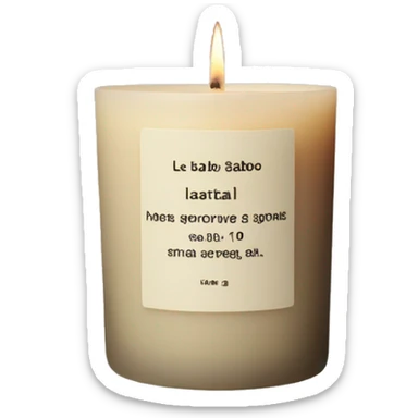 le labo santal candle sticker