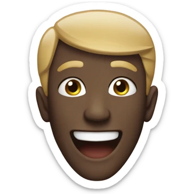 Uncanny more human plain emoji smile  sticker