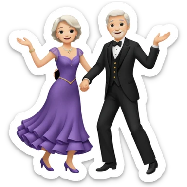 old people Waltz sticker
