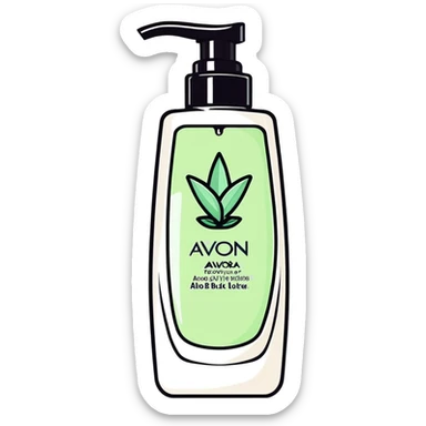 AVON hand lotion with aloe vera sticker