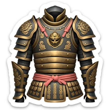 asia samurai armor without head sticker
