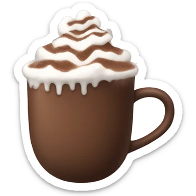 Hot cocoa sticker