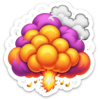 Bomb celebration sticker