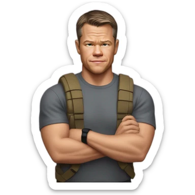 matt damon who wishs a happy birthday sticker