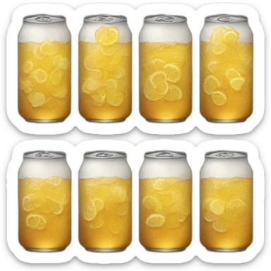 A six pack of twisted teas sticker