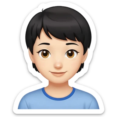 i have black short hair with littlebit fringe. i have 2 little moles on my left cheek wich is not far from my eye and my ear. i have sweet smile. i like wear shirt sticker