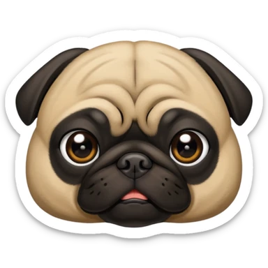 Pug morto sticker