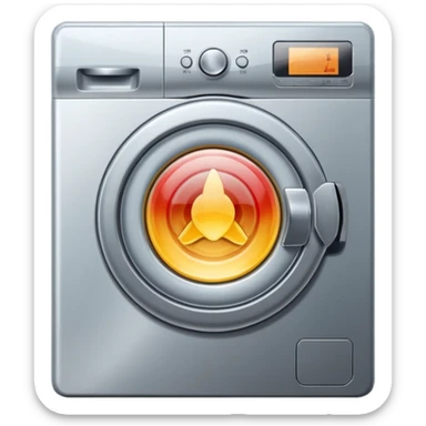 washing machine inside circle sticker