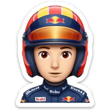 Red bull driver full face covers only helmet invisible f1  sticker
