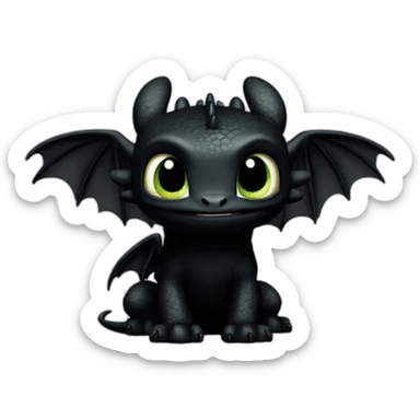 Toothless how to train your dragon  sticker