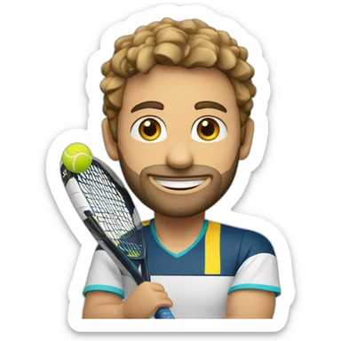 Padel-player-in- sticker