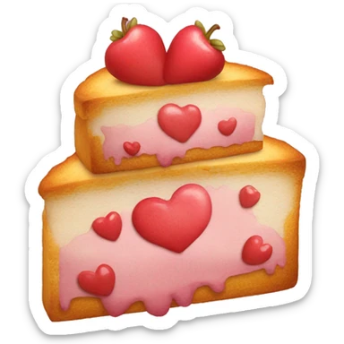 Torta corazón  sticker