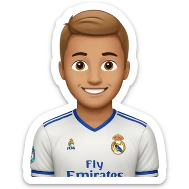 football supporter, real madrid sticker