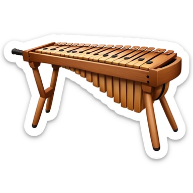 Guatemalan marimba instrument sticker