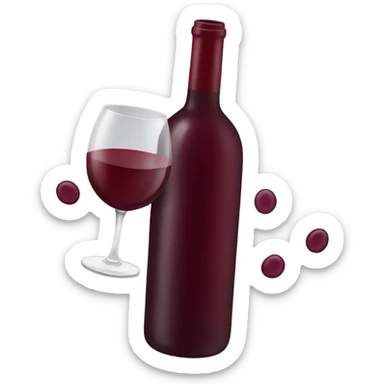 wine red emojis sticker