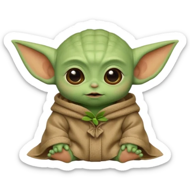 🥺+baby yoda sticker