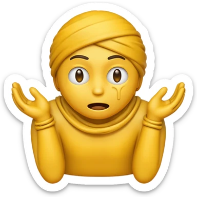emoji strangling itself with its own hands sticker