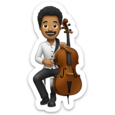 Jul musicien  sticker