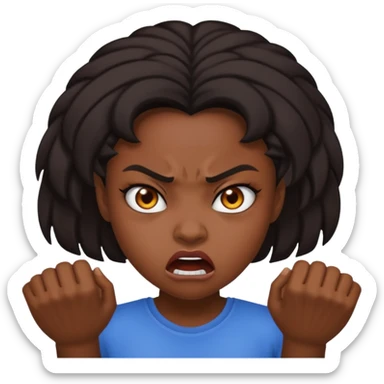tsion angry black girl ragebait sticker