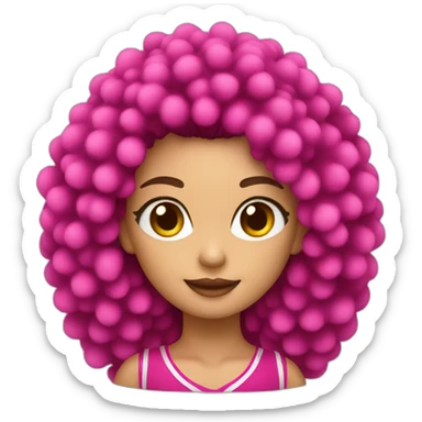 pom pom girl sticker