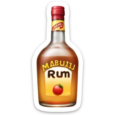Malibu rum sticker