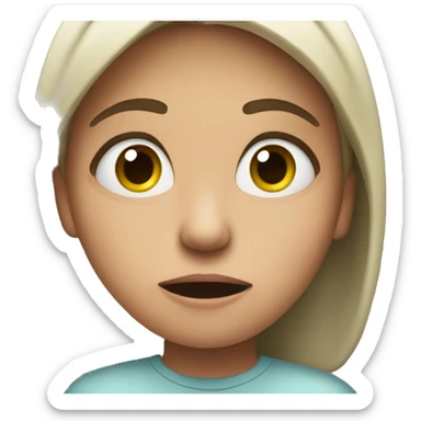 a girl who is so irritated sticker