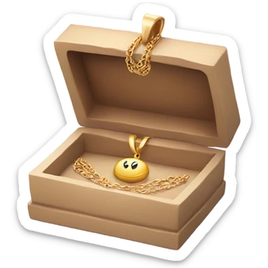 Necklace in box sticker